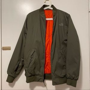 The North Face Reversible Aviator Jacket, Army Green
